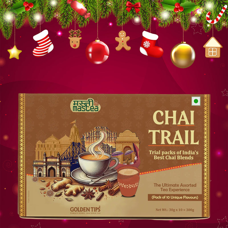 Chai Trail Packs of India's Best Chai Blends (30g X 10 Packs)