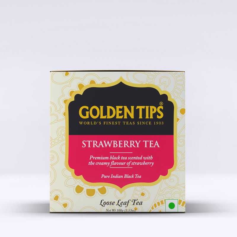 Strawberry Flavoured Loose Leaf Black Tea - Paper Box