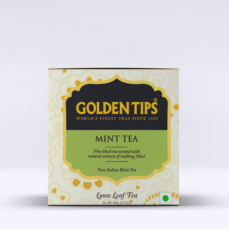 Mint Flavoured Loose Leaf Black Tea - Paper Box