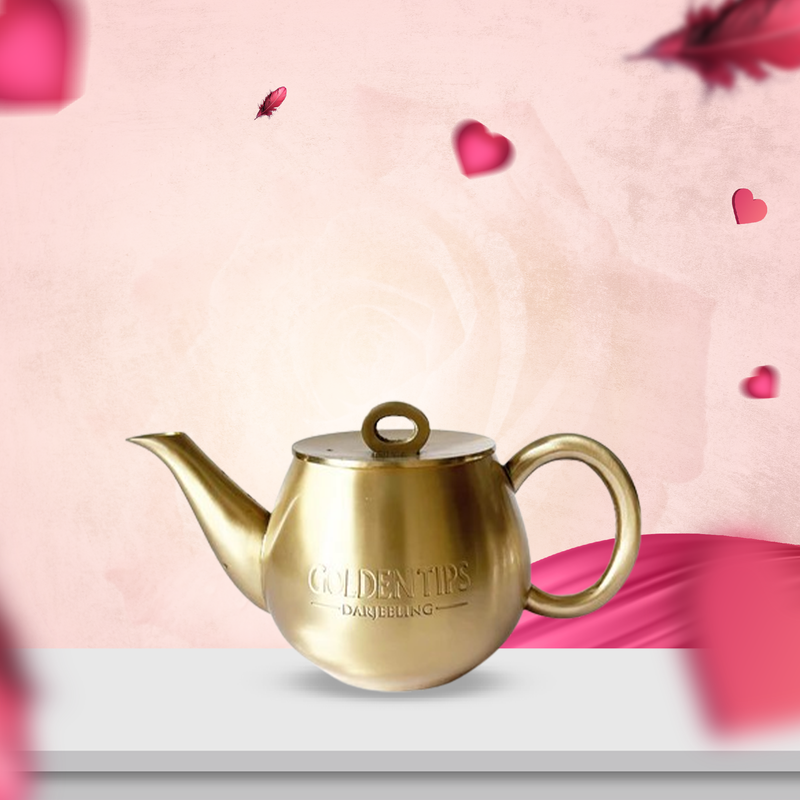 Golden Attractive Gold-Plated EPNS Tea Pot