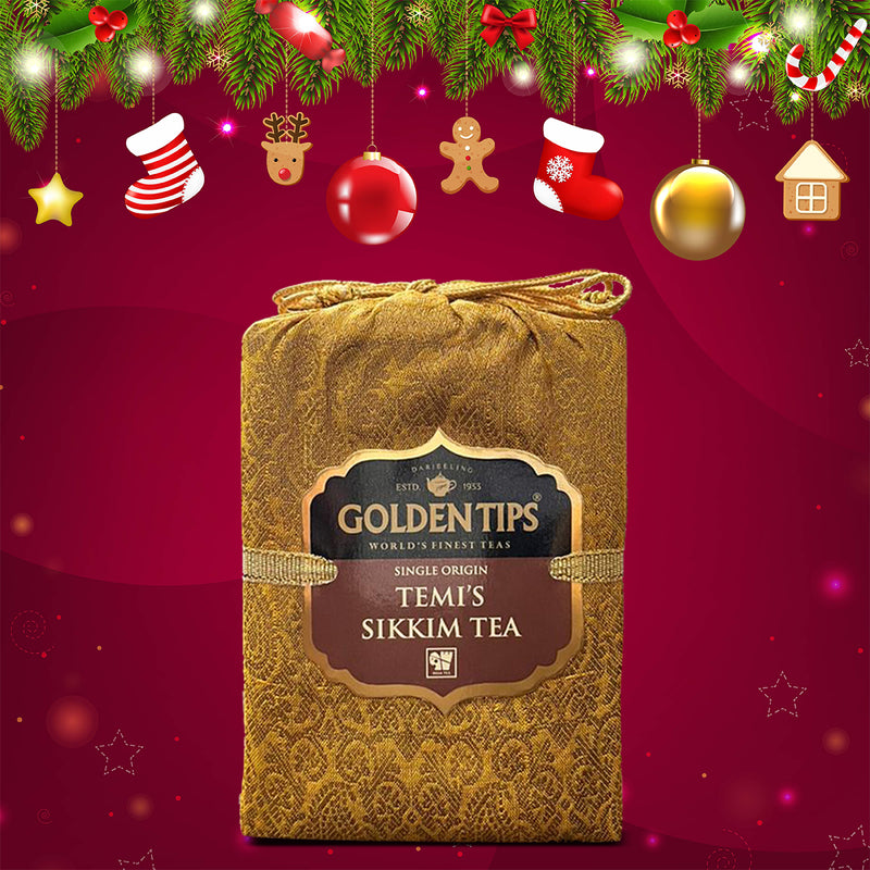 Temi Sikkim Tea - Royal Brocade Cloth Bag