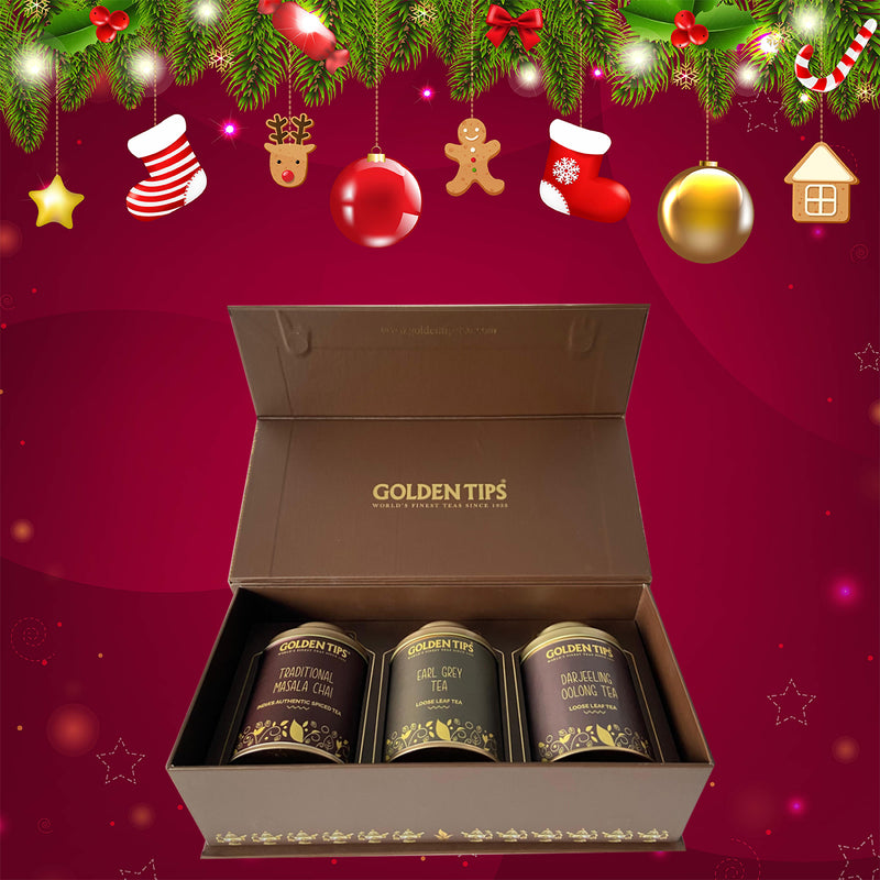Gift box Combo - Masala Chai + Earl Grey Tea + Oolong Tea