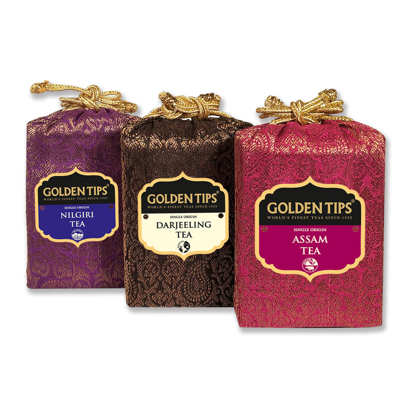 Finest Indian Teas Trio - Darjeeling, Nilgiri & Assam (3x50gm) - Golden Tips