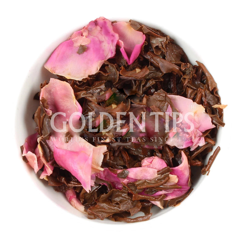 Black Blush Loose Leaf Rose Black Tea - Golden Tips