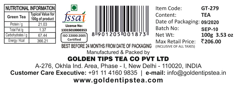 Temi Sikkim Tea - Royal Brocade Cloth Bag - Golden Tips