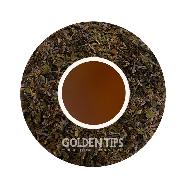 Herbyoga -Lavender Mint Green Tea (100 gm) - Golden Tips