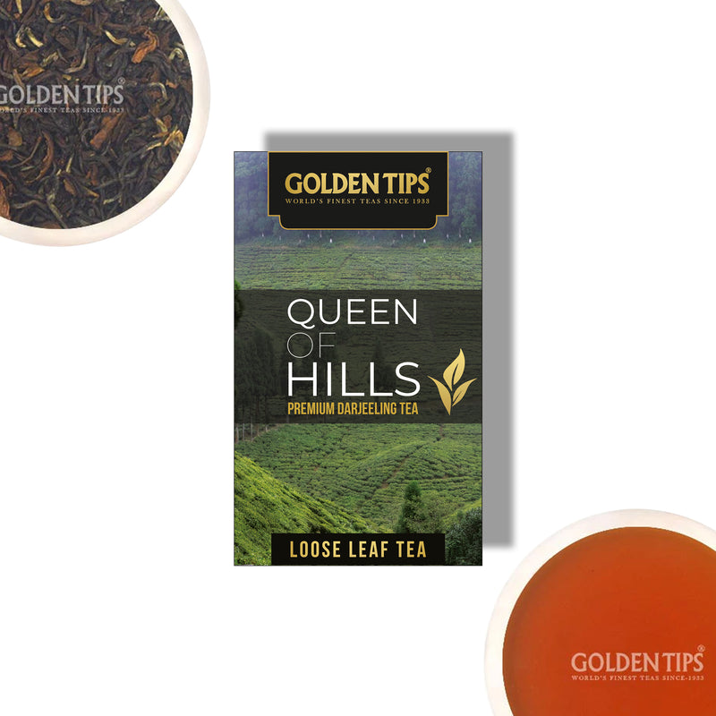 Queen of Hills Premium Darjeeling Tea - Paper Box - Golden Tips