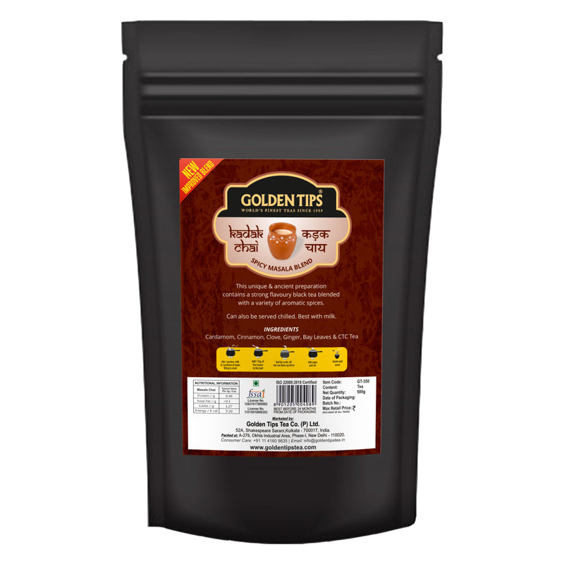 Assam Kadak Chai, Spicy Masala Blend - Golden Tips
