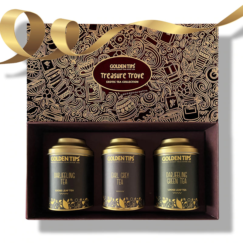 Gift boxes Combo Darjeeling Tea + Earl Grey Tea + Darjeeling Green Tea - Golden Tips