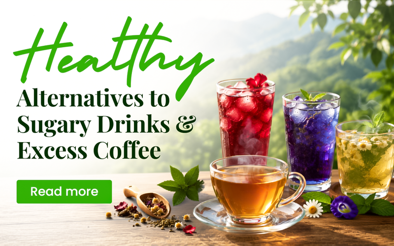 Healthy Alternatives to Sugary Drinks & Excess Coffee