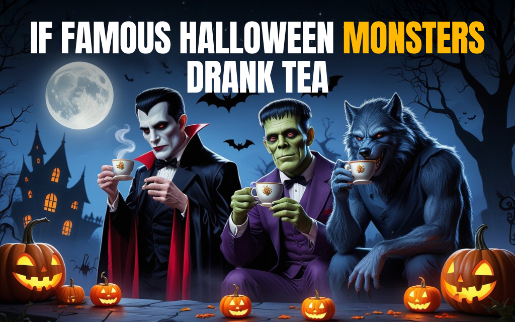 If Famous Halloween Monsters Drank Tea