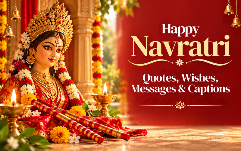 Happy Navratri 2026: Quotes, Wishes, Messages & Captions