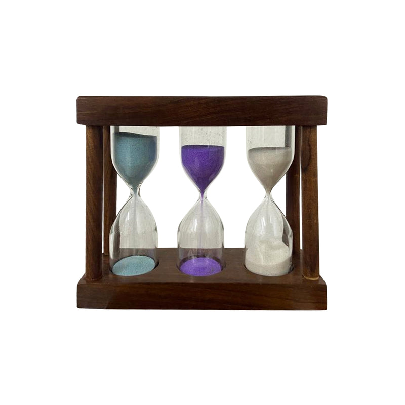 Perfect Wooden Sand Tea Timer - 3/4/5 Minutes | Green Tea Timer | Brewing Tea and Coffee Timer