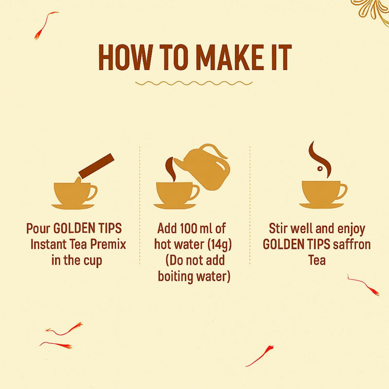 Saffron Instant Tea Premix