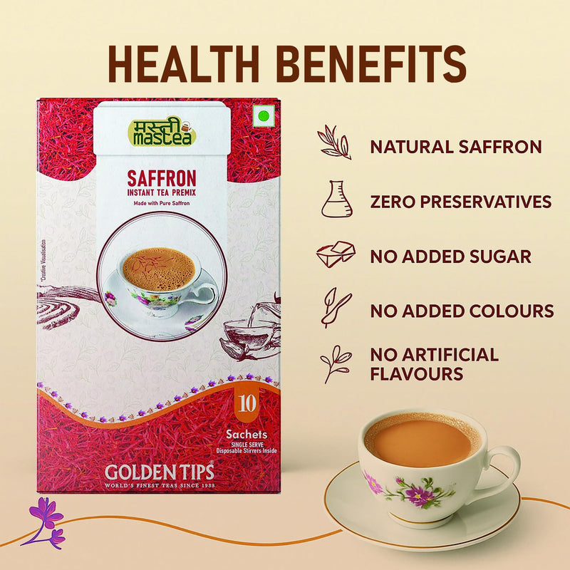 Saffron Instant Tea Premix
