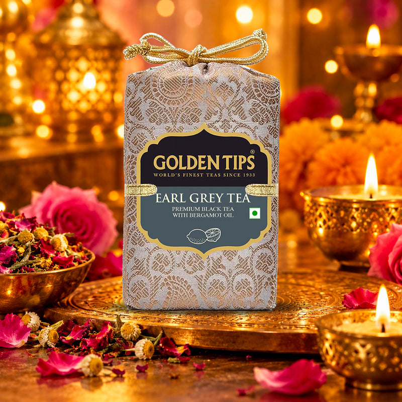 Earl Grey  Tea - Royal Brocade Cloth Bag