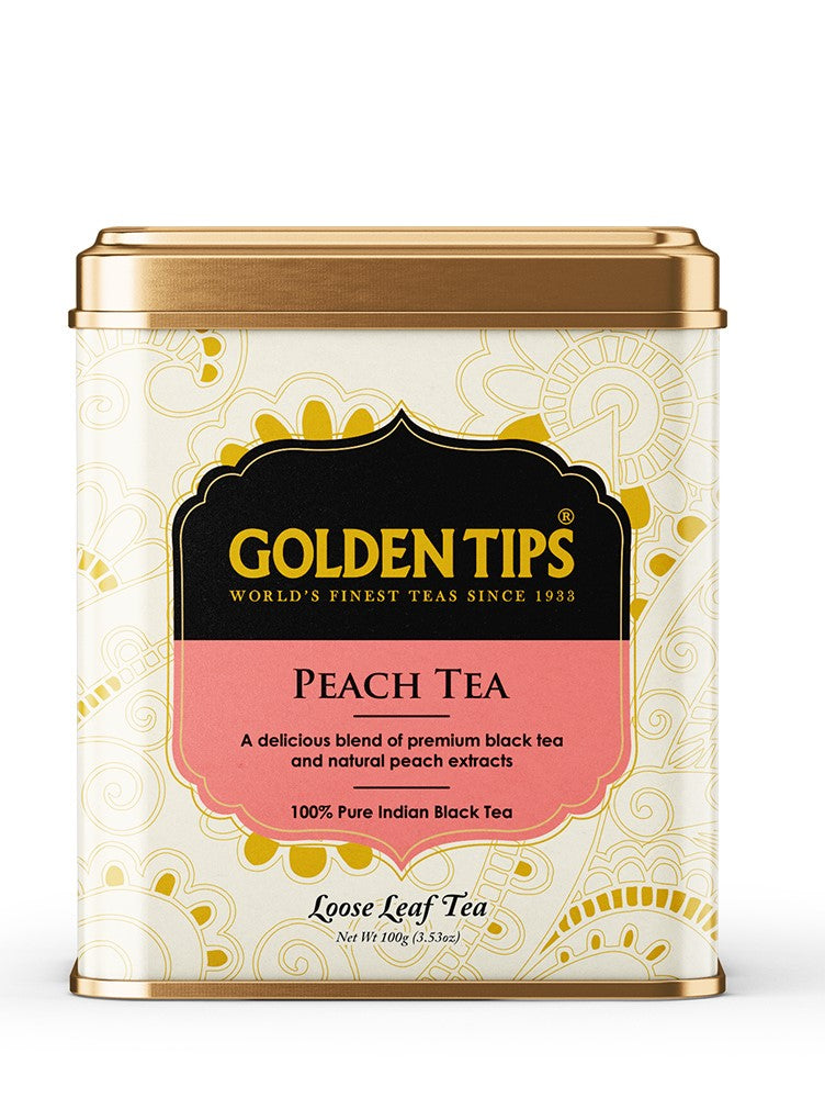 Peach Flavoured Black Tea - Tin can