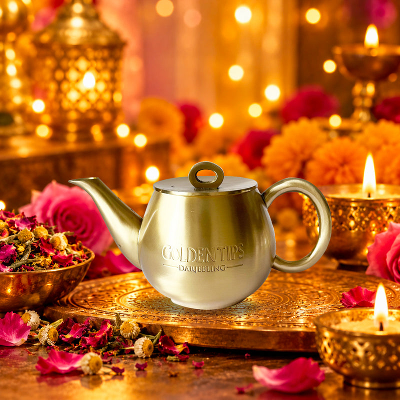 Golden Attractive Gold-Plated EPNS Tea Pot