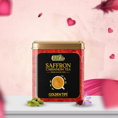 Saffron Cardamom Exotic Chai India's Authentic Spiced Tea - Tin Can