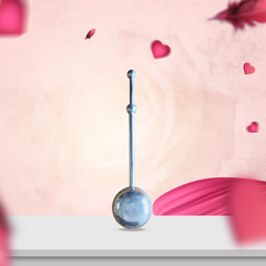 Silver Coated Brass Infuser with Push & Lock for Office, Home, Gifting Purpose, Ornamental and Ostentatious