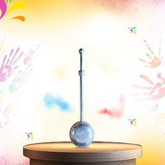 Silver Coated Brass Infuser with Push & Lock for Office, Home, Gifting Purpose, Ornamental and Ostentatious