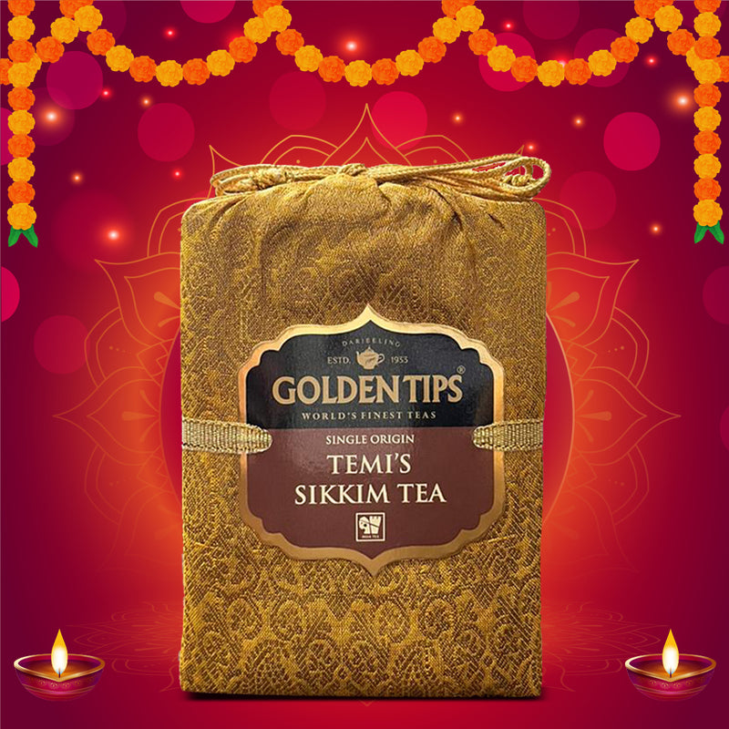 Temi Sikkim Tea - Royal Brocade Cloth Bag