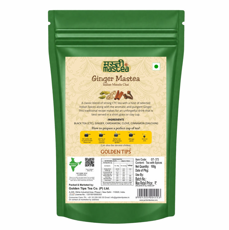 Ginger Mastea - Indian Masala Chai