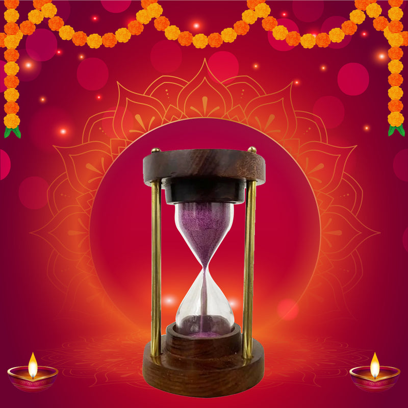 Wooden Sand Tea Timer 3 Minutes - Brewing Tea and Coffee Timer