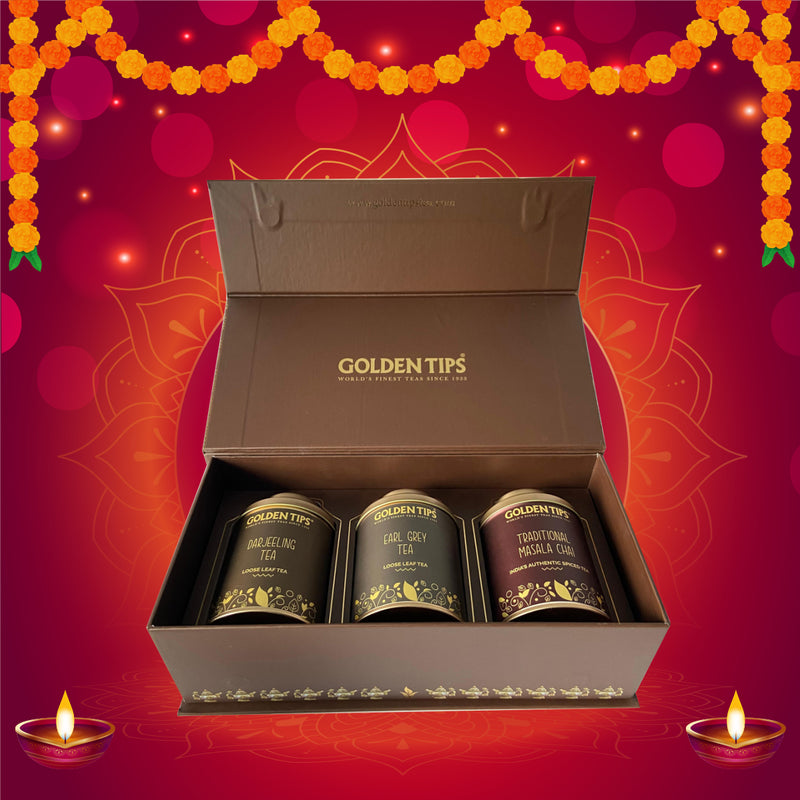 Gift box Combo - Darjeeling Tea + Earl Grey Tea + Traditional Masala Chai