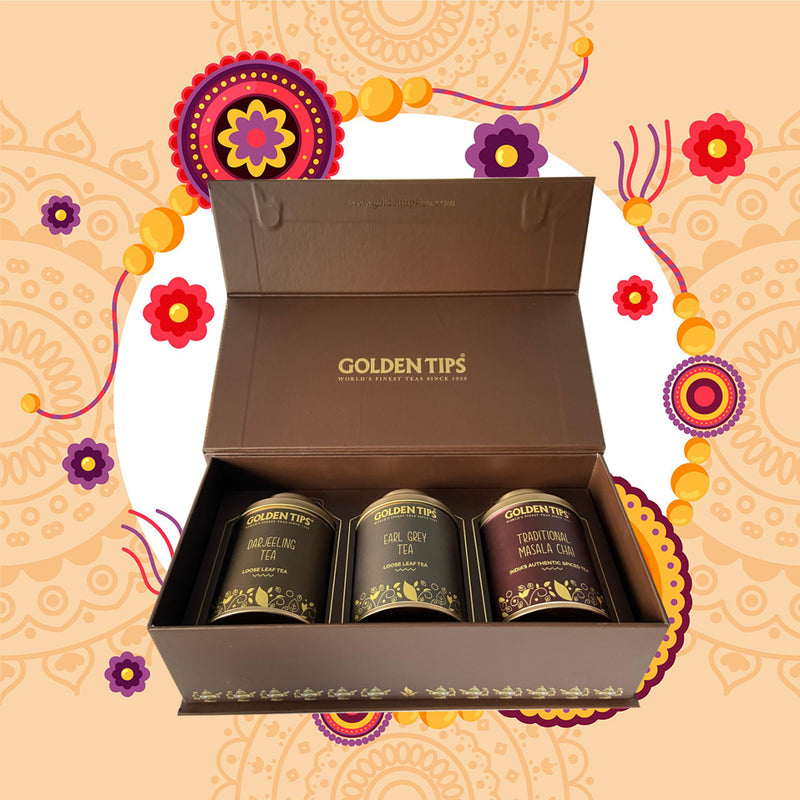 Gift box Combo - Darjeeling Tea + Earl Grey Tea + Traditional Masala Chai