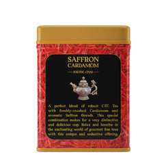 Saffron Cardamom Exotic Chai India's Authentic Spiced Tea - Tin Can