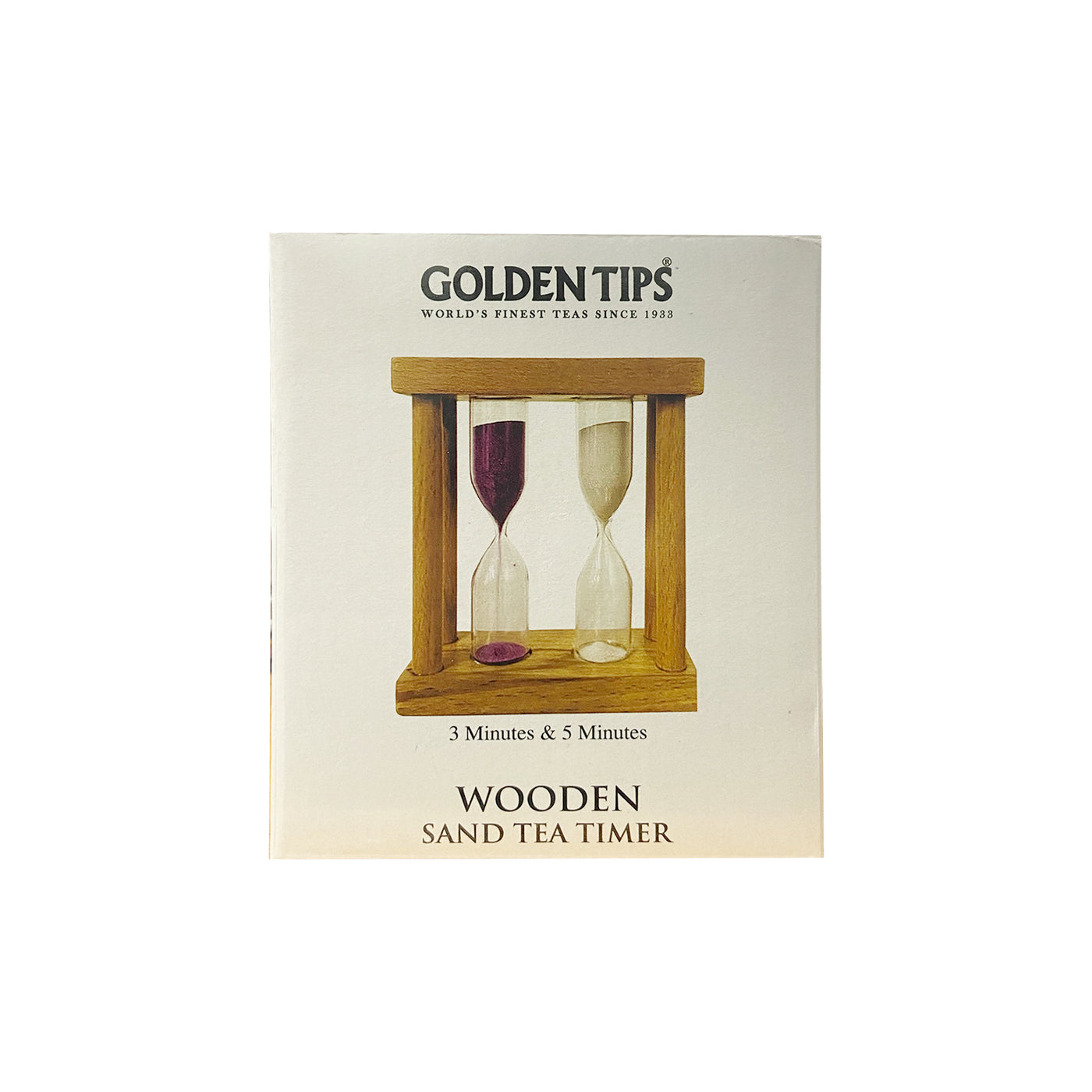 Wooden Sand Tea Timer 3 Minutes and 5 Minutes – Golden Tips