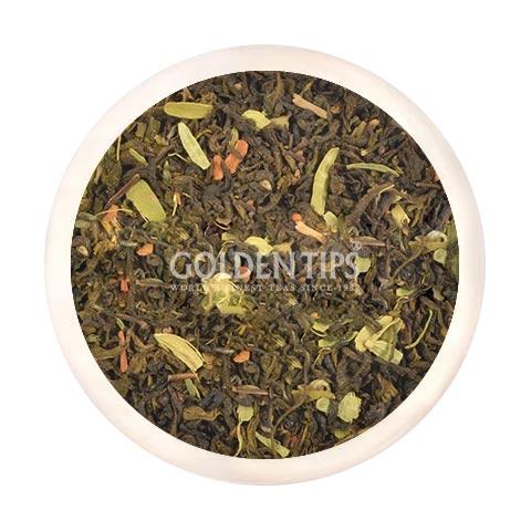 Kashmiri Kahwa Green Tea - Tin Can - Golden Tips