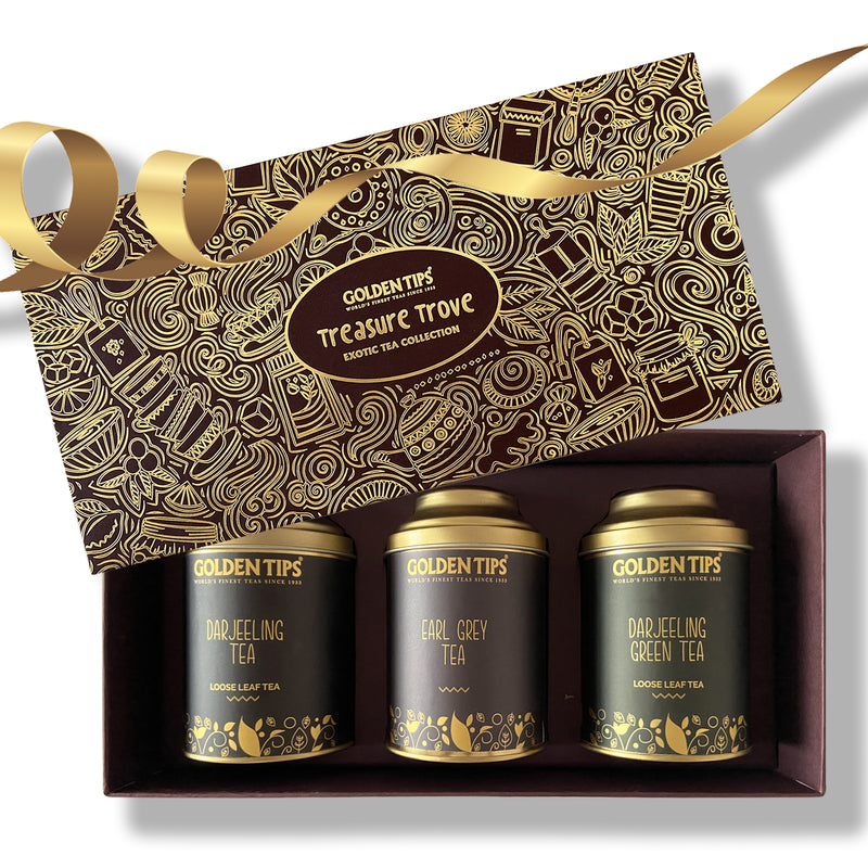 Gift boxes Combo Darjeeling Tea + Earl Grey Tea + Darjeeling Green Tea - Golden Tips