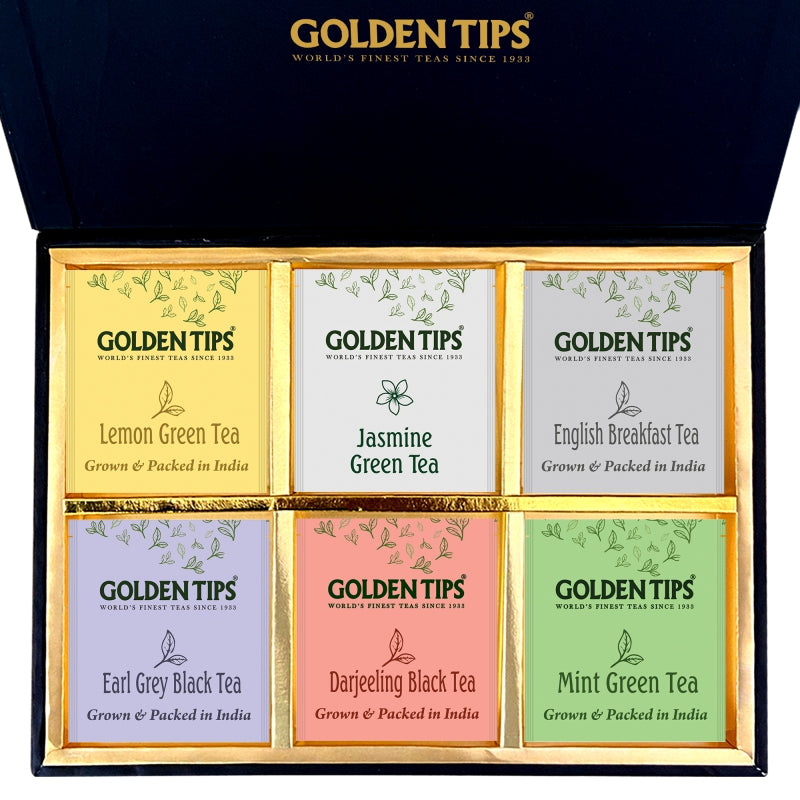 Aroma Black & Green Tea Assortment Individual Envelope - Tea Bags - Golden Tips