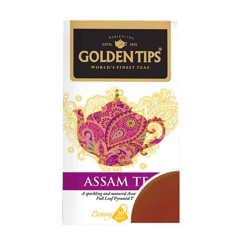 Assam Full Leaf Pyramid - Tea Bags - Golden Tips