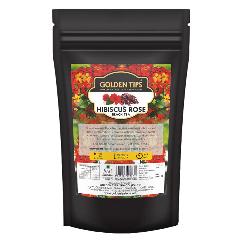 Hibiscus Rose Black Tea - Golden Tips