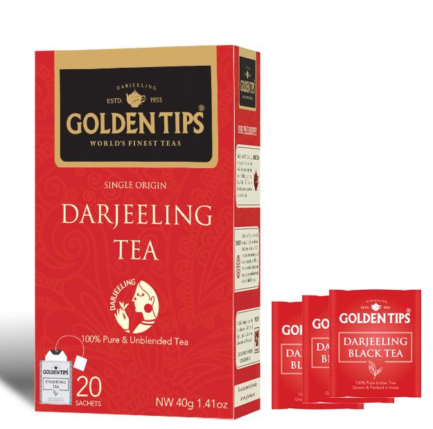 Pure Darjeeling Individual Envelope - Tea Bags - Golden Tips