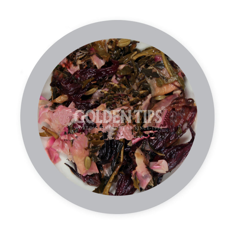 Divine Potpourri - Licorice, Peppermint, Rose, Fennel, Hibiscus & Green Tea - Golden Tips