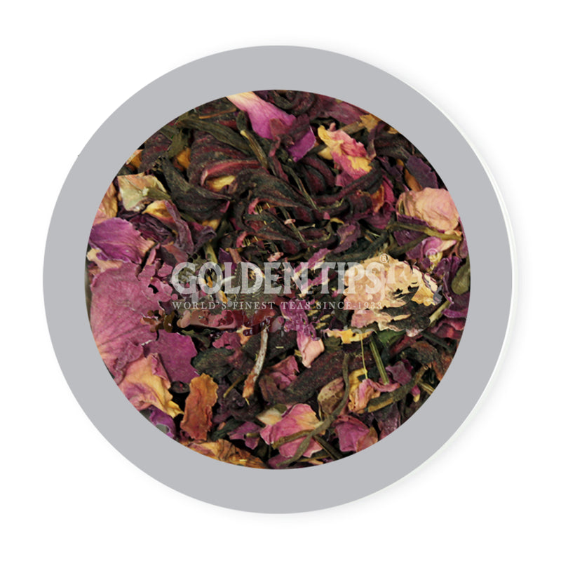 Divine Potpourri - Licorice, Peppermint, Rose, Fennel, Hibiscus & Green Tea - Golden Tips