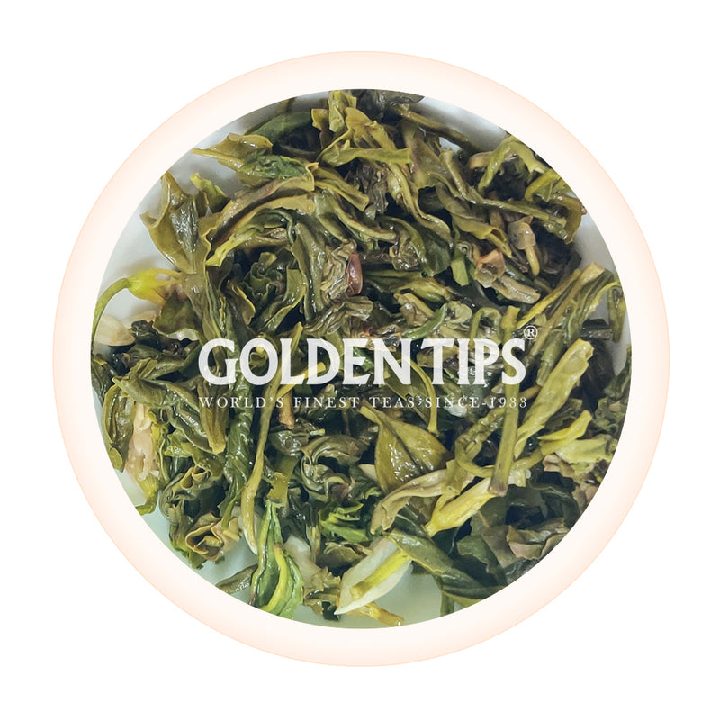Jasmine Green Tea - Royal Brocade Cloth Bags - Golden Tips