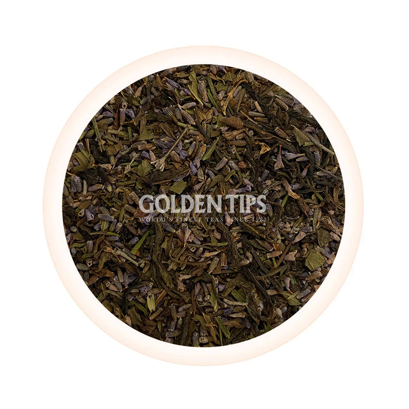 Herbyoga -Lavender Mint Green Tea (100 gm) - Golden Tips