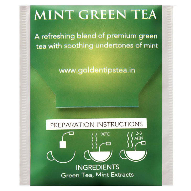 Mint Green Envelope - Tea Bags - Golden Tips
