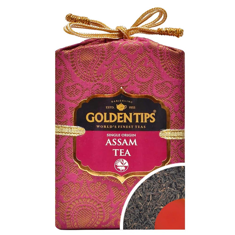 Pure Assam Tea - Royal Brocade Cloth Bag - Golden Tips