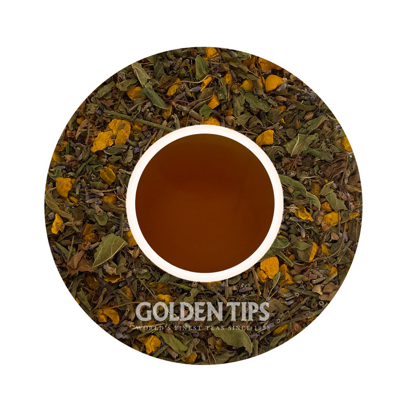 Herbyoga - Tulsi, Turmeric & Lavender Herbal Tea (100 gm ) - Golden Tips