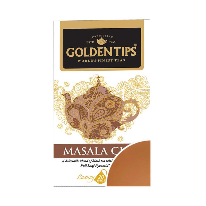Masala Chai Full Leaf Pyramid -  Tea Bags - Golden Tips