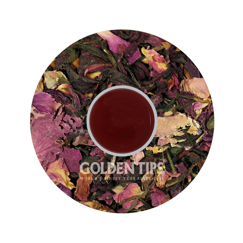 Divine Potpourri - Licorice, Peppermint, Rose, Fennel, Hibiscus & Green Tea - Golden Tips