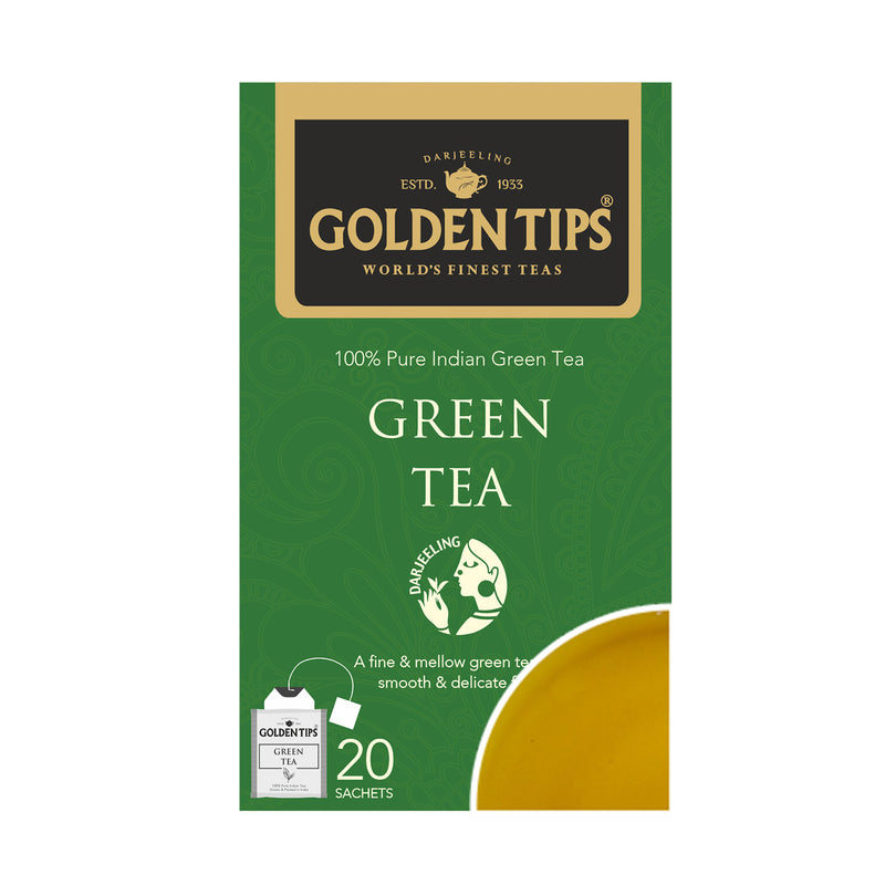 Pure Green Tea Individual Envelope - Tea Bags - Golden Tips
