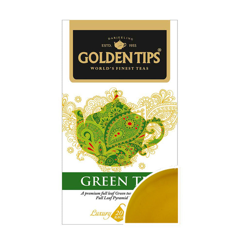 Green Full Leaf Pyramid - Tea bags - Golden Tips