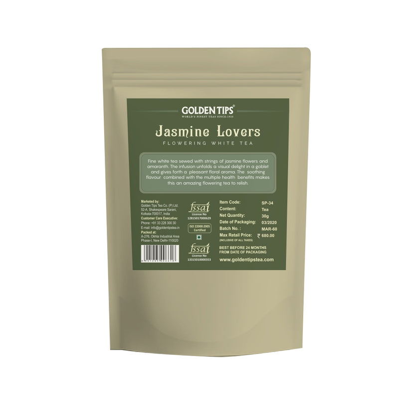 Jasmine Lovers Flowering White Tea - 4 Balls - Golden Tips